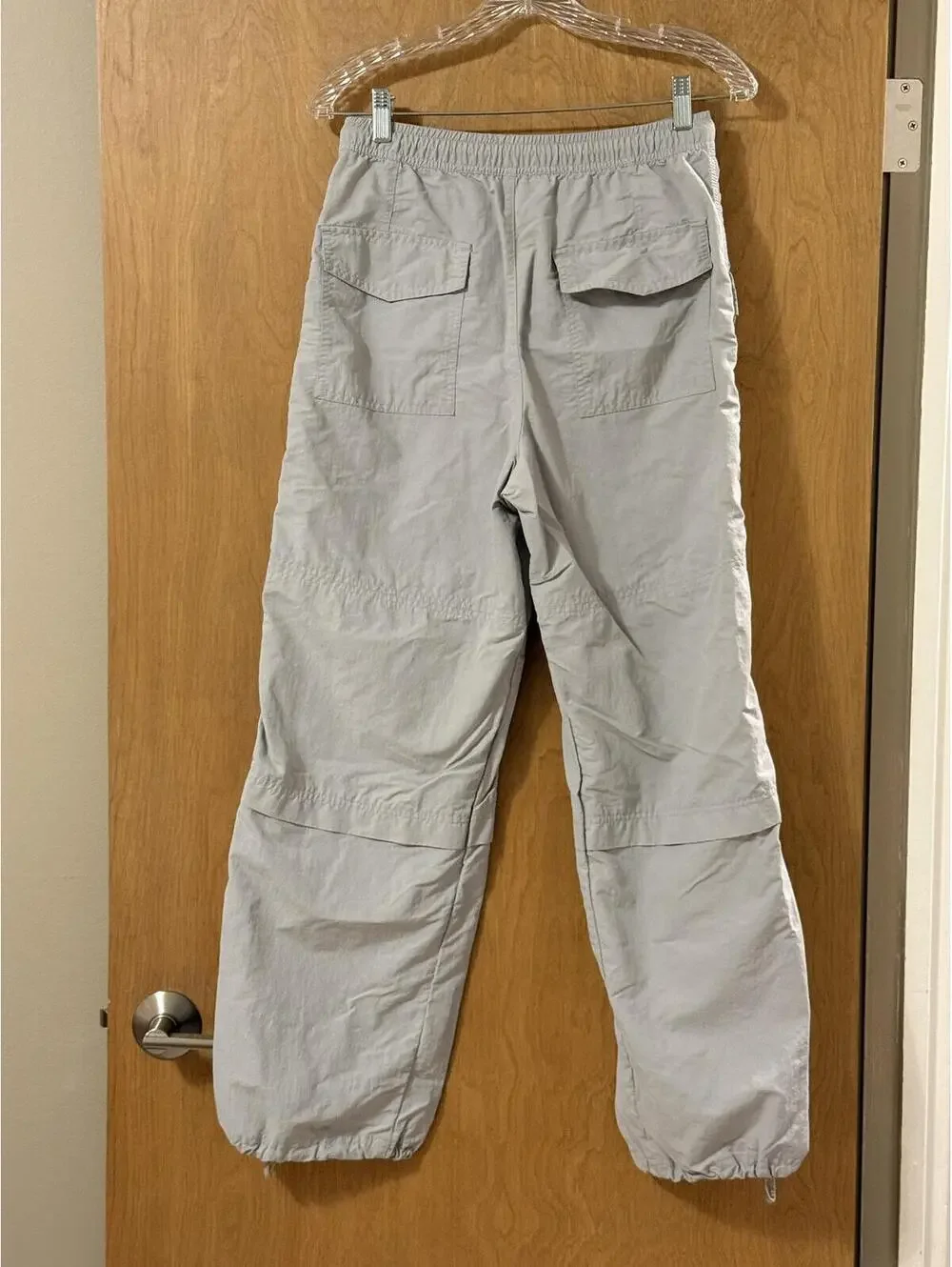 Zara Gray Parachute Cargo Pants Women's Size XS - Picture 2 of 8